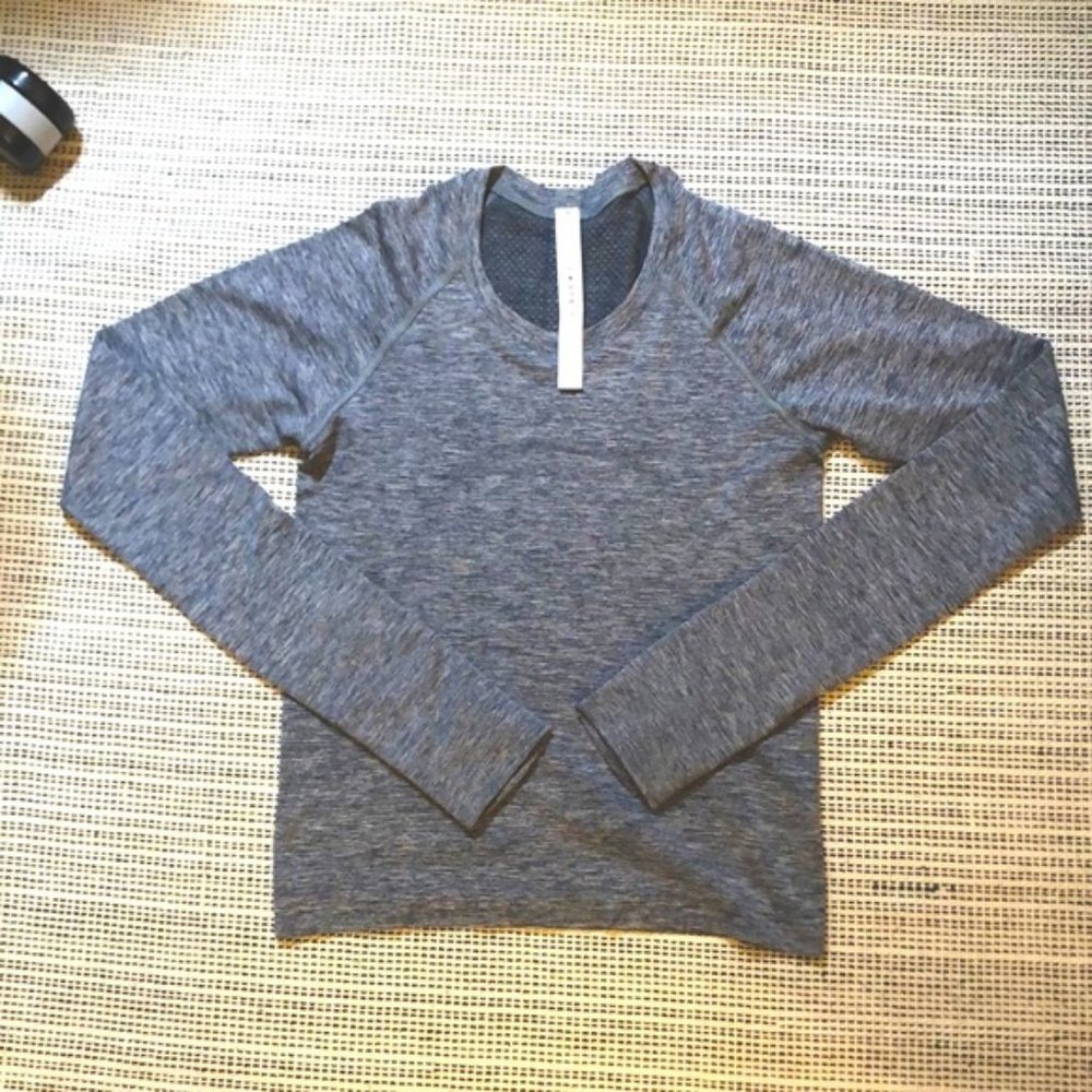 Lululemon Swiftly Tech Race Length, Navy/White, 4 - image 2